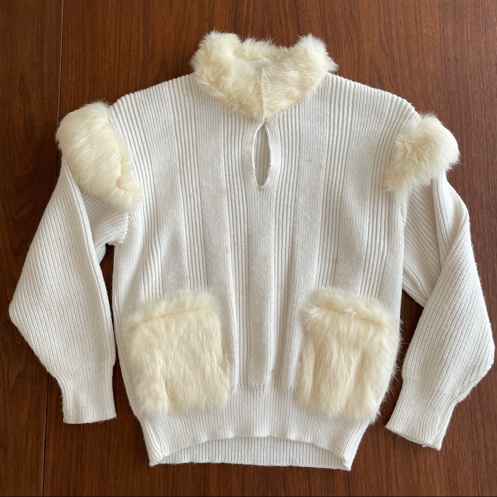 Vintage rabbit fur sweater